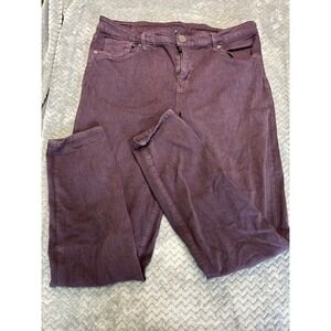 KUT from the Kloth Diana Skinny Jeans Plum Purple Womens Size 14 Stretch Denim